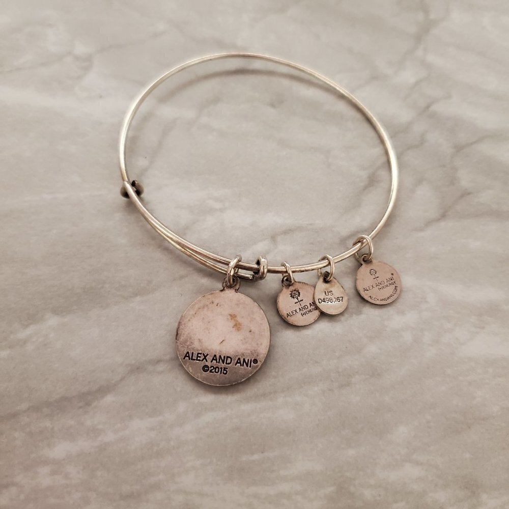 Alex and Ani Silver Path of Life Expandable Bracelet - Picture 2 of 2